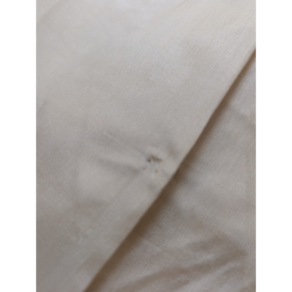 Vtg bai hau Peach Satin Pillow Cover Embroidered Mandarin Ducks Golden Bee 2 - Picture 10 of 10